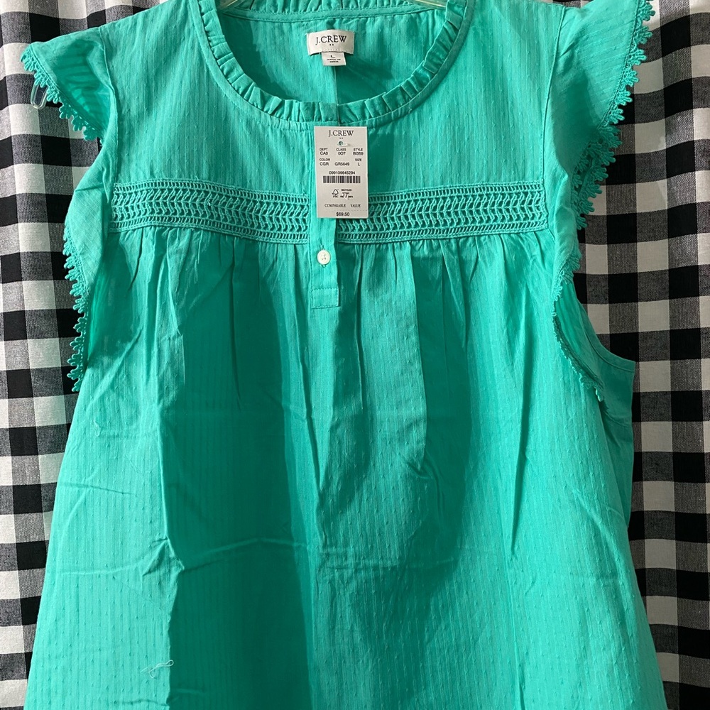 New with tags, J Crew top L